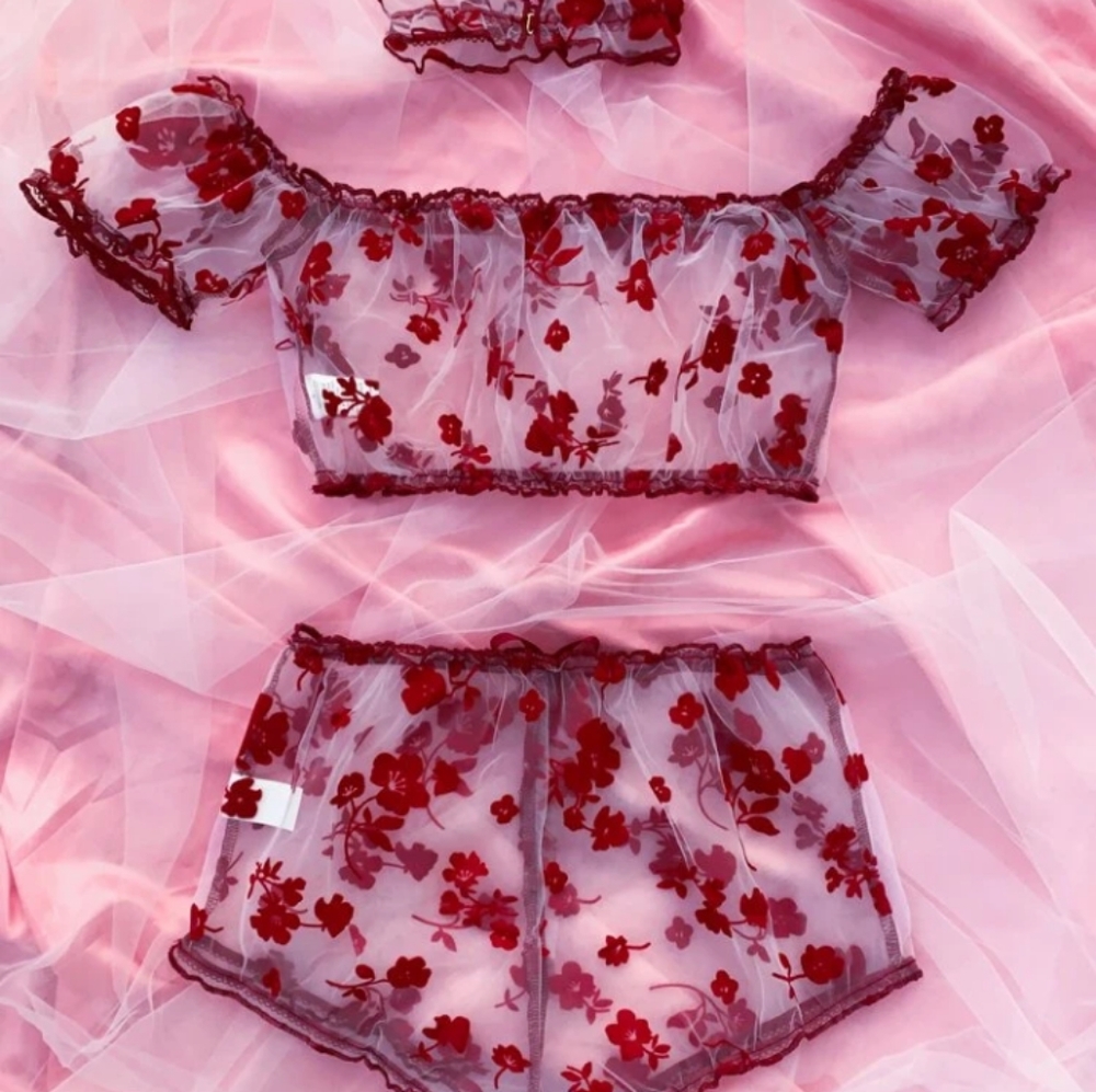 3 pc valentine's day lingerie